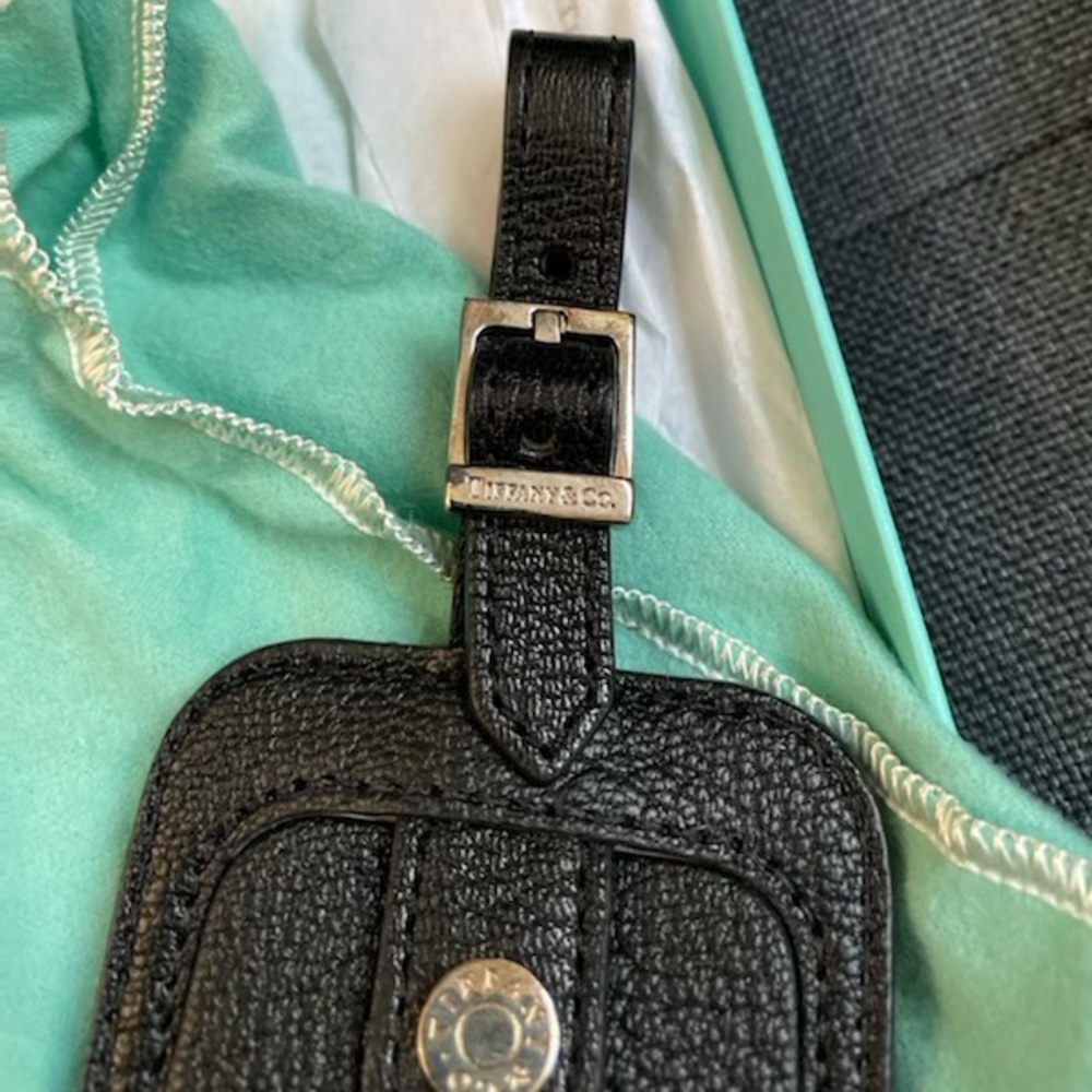 Tiffany and Co Black Luggage Tag (Unused)